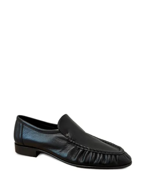 The Row Soft Moccasin Two leather loafers Brown F1923SN60