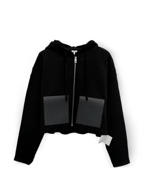 LOEWE zip-up wool hoodie Black S359Y14KJ4