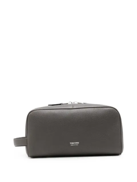 TOM FORD leather wash bag Grey Y0422LCL158S
