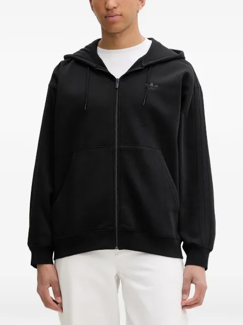 adidas Adicolor oversize zip-up hoodie Black JW8367