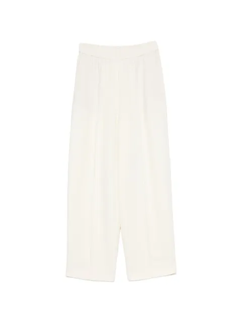 Fabiana Filippi Cady elasticated-waistband wide-leg trousers Neutrals PAD216F336M2890000