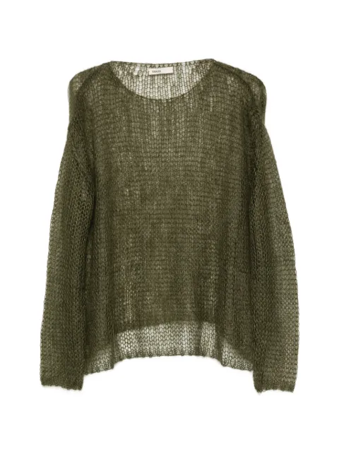 KHAITE Wendy open-knit sweater Green 18300539