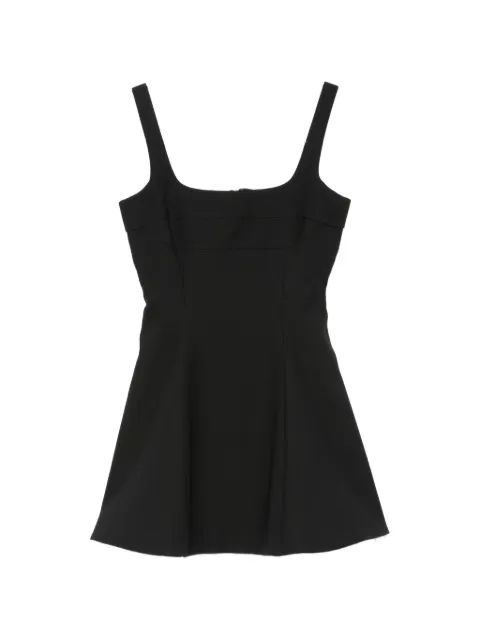 Stine Goya square-neck flared dress Black SGD292