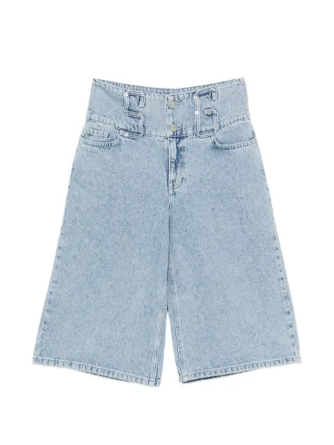 Stine Goya high-waisted panelled shorts Blue SGPF26P1732514