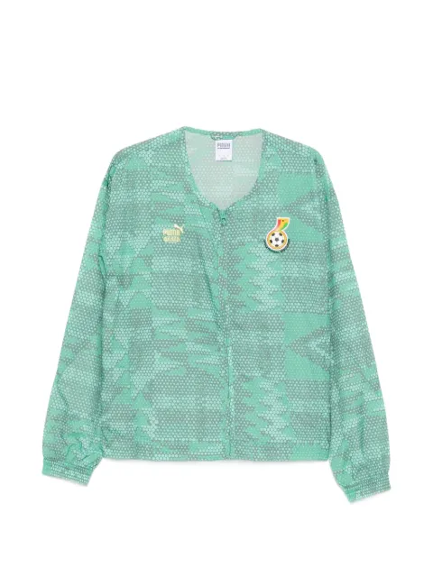PUMA patterned zip-up jacket Green 635117