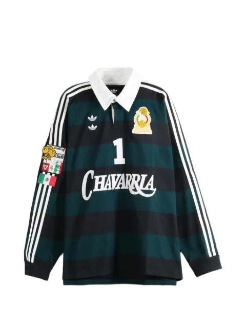 adidas x Willy Chavarria striped long-sleeve sweater Green KV1977
