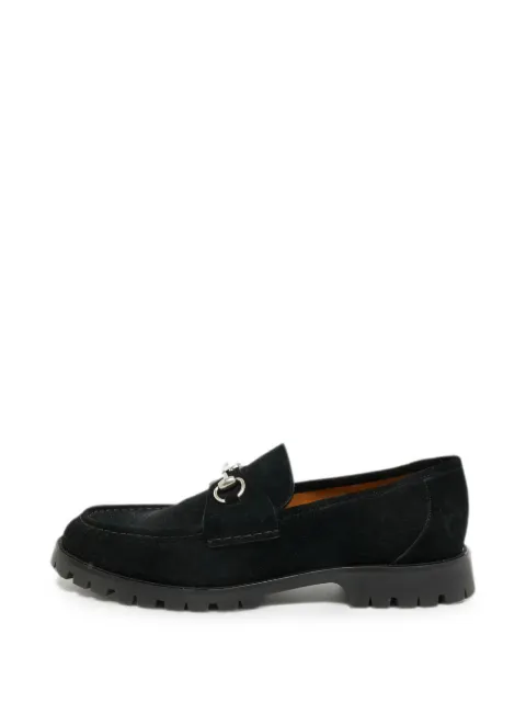 Gucci Pre-Owned Horsebit suede loafers Black 1306992