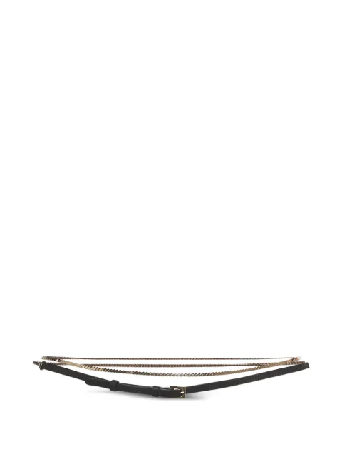 Valentino Garavani Pre-Owned chain-link belt Black 1362375