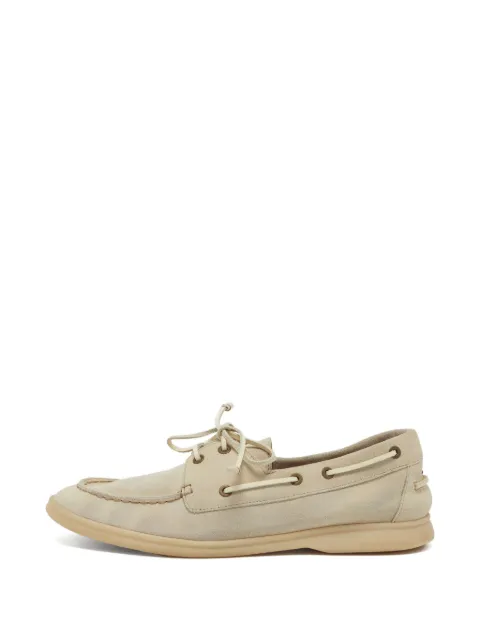 Loro Piana Pre-Owned Sea-Sail Walk suede boat shoes Neutrals 1365307