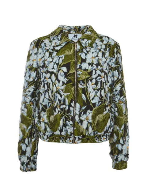 Dolce & Gabbana Pre-Owned floral jacquard bomber jacket Black 1316458