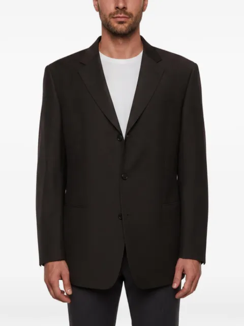 BOSS notch-lapels tailored jacket Black 1366224