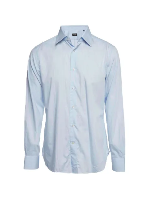 Ermenegildo Zegna Vintage striped poplin shirt Blue 1326633