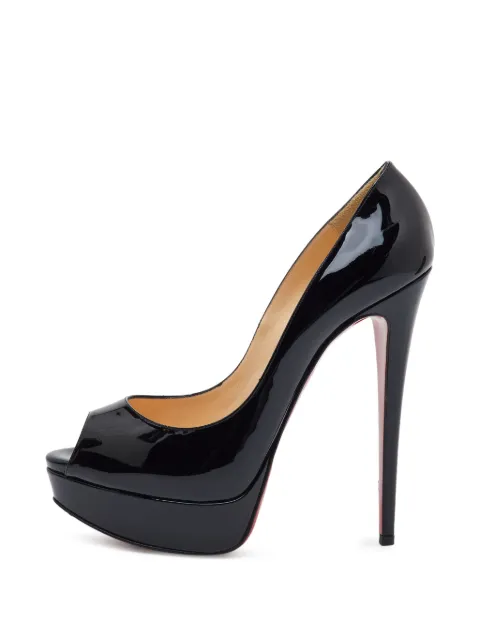 Christian Louboutin Pre-Owned Very Prive peep-toe platform pumps Black 1362323
