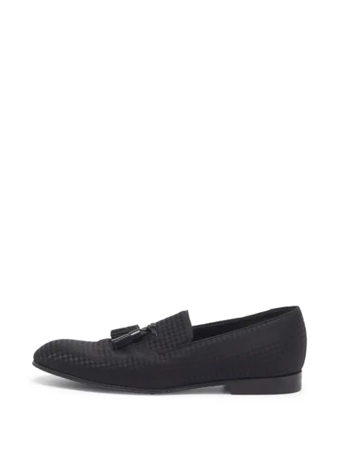 Louis Vuitton Pre-Owned Solferino jacquard tassel loafers Black 1365354