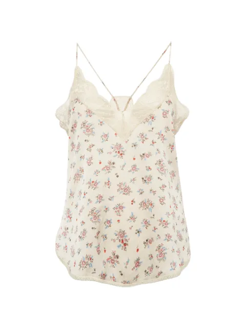 Zadig&Voltaire Christy floral-print camisole Neutrals 1358007