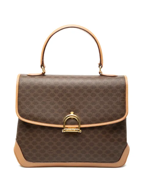 Celine Pre-Owned 2014 Macadam Coated Canvas Top Handle Bag handbag Brown 8ACZYW3PU29WCATW