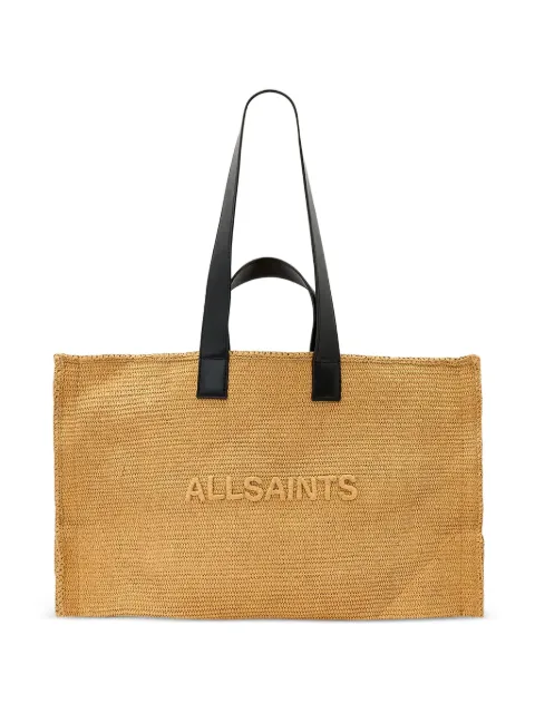 AllSaints Lutece woven tote bag Neutrals W355XE