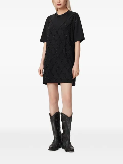 AllSaints Darcey bead-embellished mini dress Black W038DF
