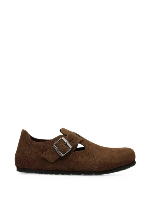 Birkenstock London buckle-fastening suede shoes Brown 1032068