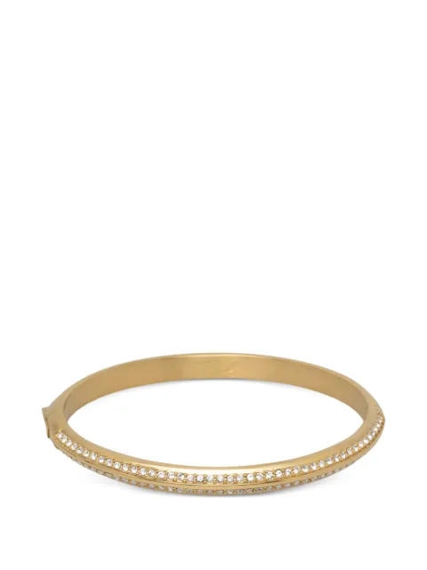 Karl Lagerfeld crystal-embellished bangle bracelet Gold KLBJY05