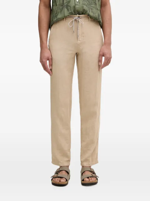 Karl Lagerfeld drawstring-fastening straight-leg trousers Neutrals 265358562818