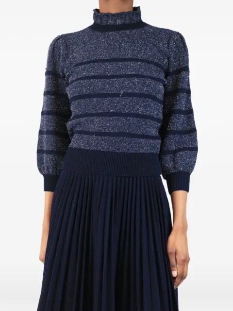 Co striped lurex sweater Blue NAVYLUREXSTRIPEDSWEATER