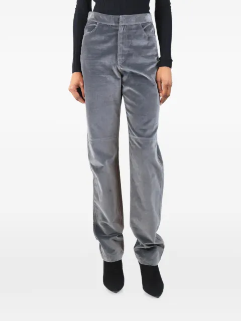 Wrong Generation cropped velvet trousers Grey GREYVELVETTROUSERS