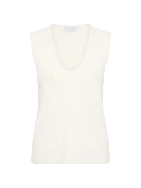 Gabriela Hearst Scion V-neck vest White 4269016A144