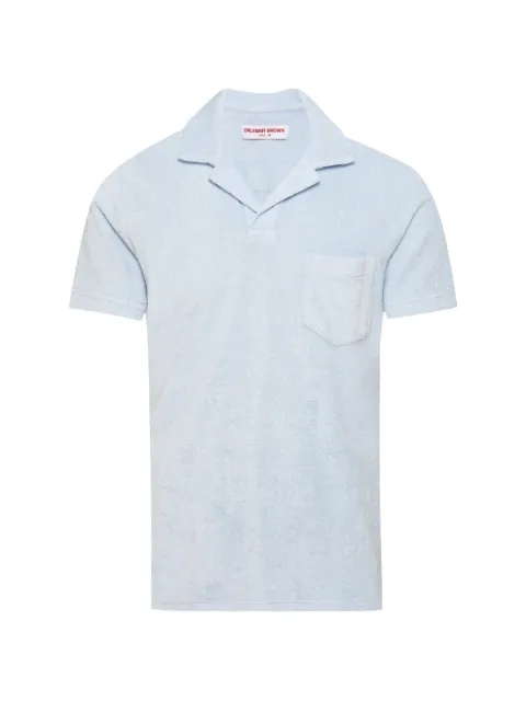 Orlebar Brown terry-towelling polo shirt Blue 281793
