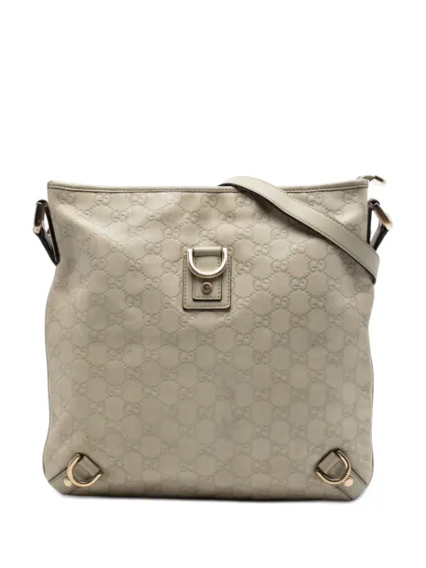 Gucci Pre-Owned 2016-2026 Guccissima Abbey D Ring crossbody bag Brown 0J64SSZE4SEY73CG