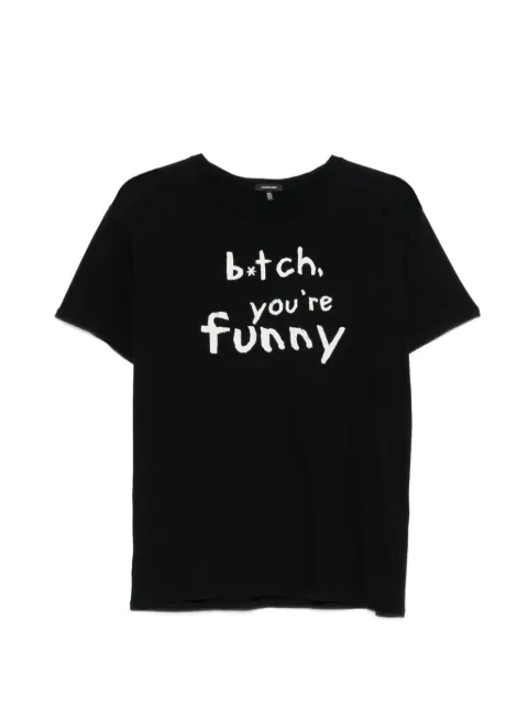R13 You're Funny Boy T-shirt Black R13WK001K159A