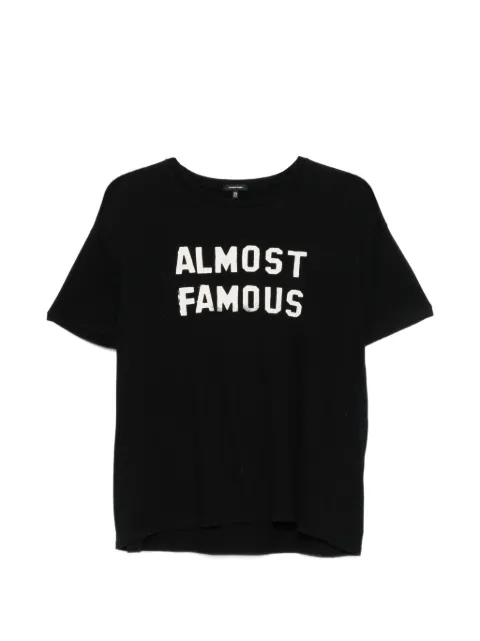 R13 Almost Famous distressed-effect T-shirt Black R13WK141K161A