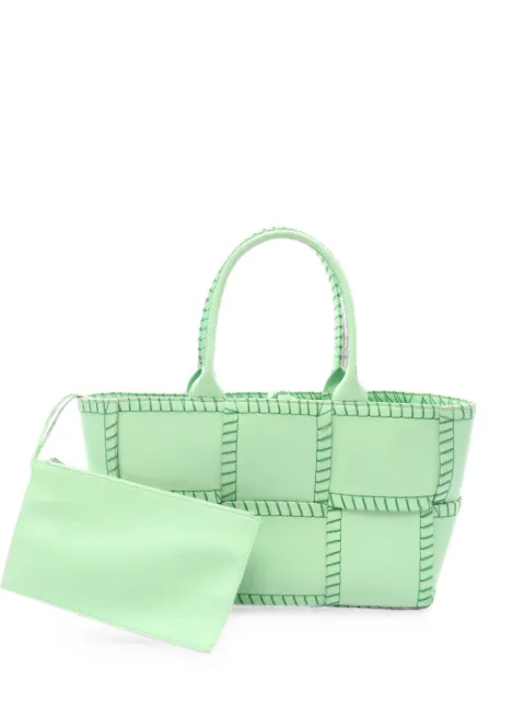 Bottega Veneta Pre-Owned 2010s small wArco leather handbag Green 1074352