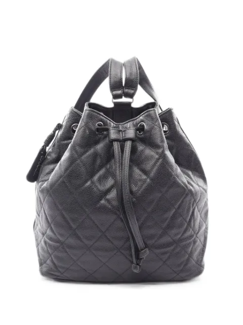 CHANEL Pre-Owned 1996-1997 quilted leather backpack Black 10808934122931