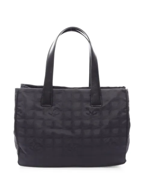 CHANEL Pre-Owned 2003-2004 New Travel Line MM tote bag Black 10807608130824