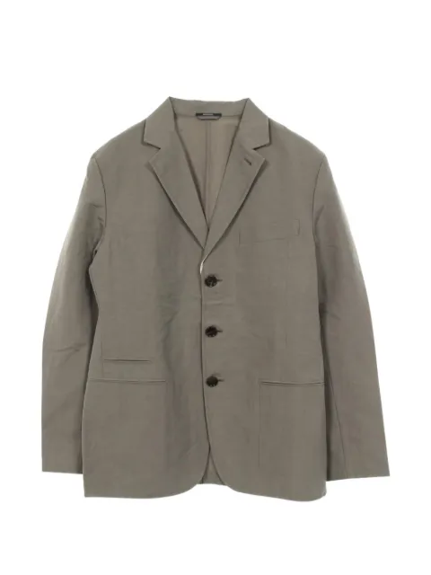 Hermès Pre-Owned 2010s notched-lapels tailored blazer Grey 1075378