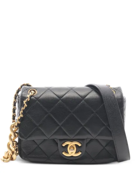 CHANEL Pre-Owned mini Matelassé chain shoulder bag Black 1081130LJ957UKC