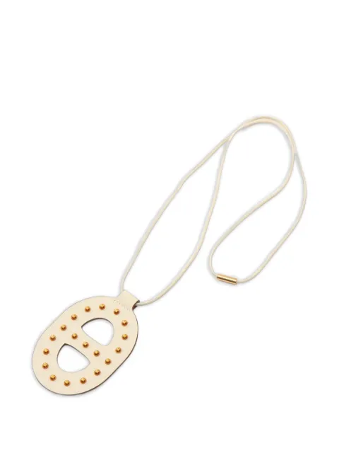 Hermès Pre-Owned 2022 Chaine Dunkle GM studs necklace Neutrals 1067865U