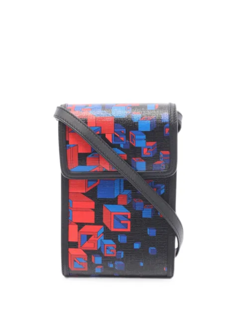 Gucci Pre-Owned 2010s Square G Space cross body bag Black 1080908