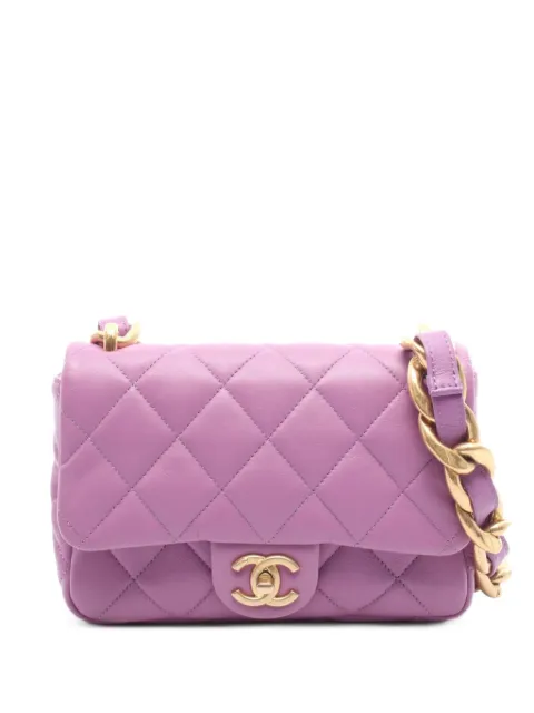 CHANEL Pre-Owned 2021 mini Funky Town Flap shoulder bag Purple 1081594XLT4ENK4