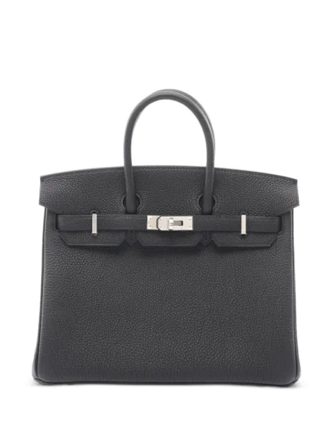 Hermès Pre-Owned 2026 Birkin 25 Togo handbag Black 1079928G