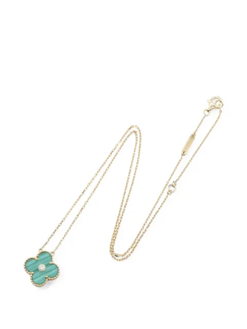 Van Cleef & Arpels Pre-Owned 2010s Vintage Alhambra malachite necklace Gold 1080642JE036897