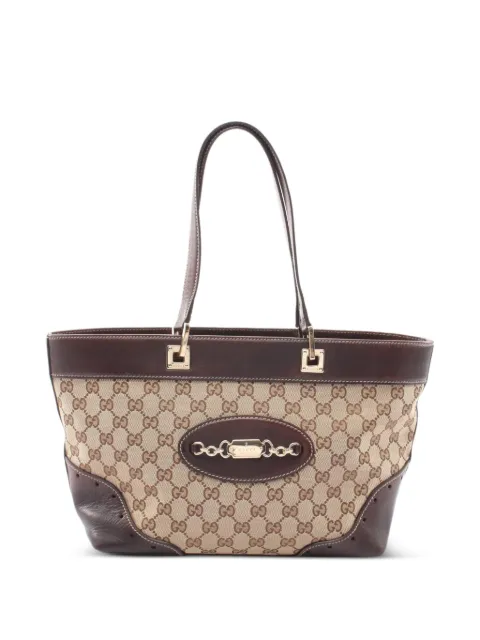 Gucci Pre-Owned 2000s GG canvas tote bag Neutrals 1081613