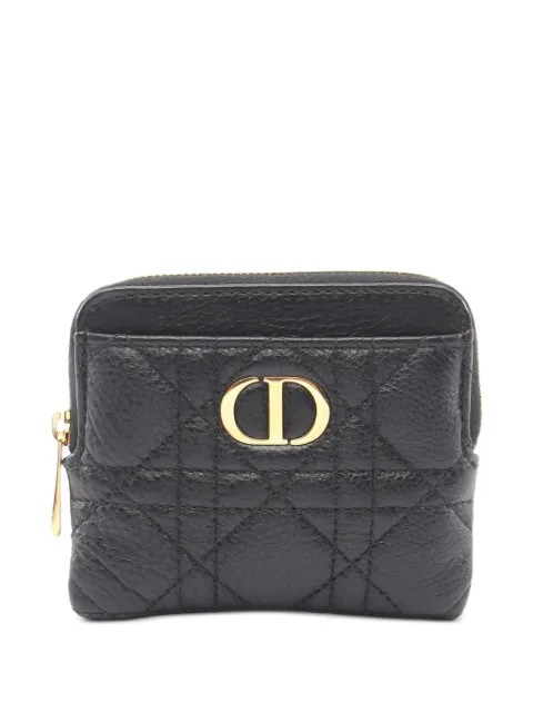 Christian Dior Pre-Owned 2010s Cannage Caro coin purse Black 1075264