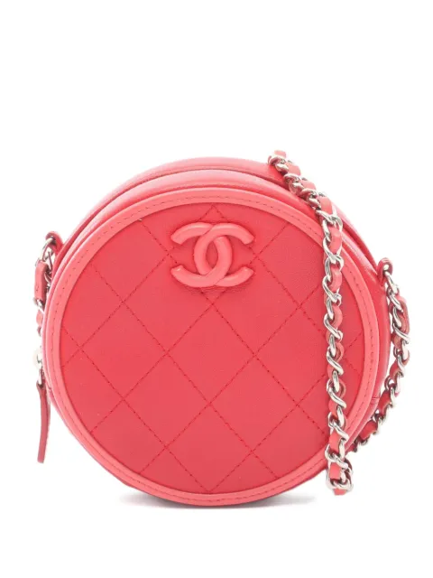CHANEL Pre-Owned 2019 matelassé CC shoulder bag Pink 108070027468671
