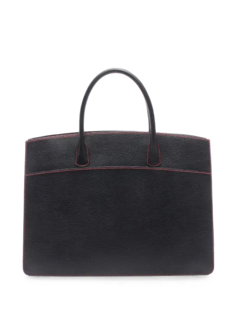 Hermès Pre-Owned 2002 White Bus GM tote bag Black 1081598FINSQUARE