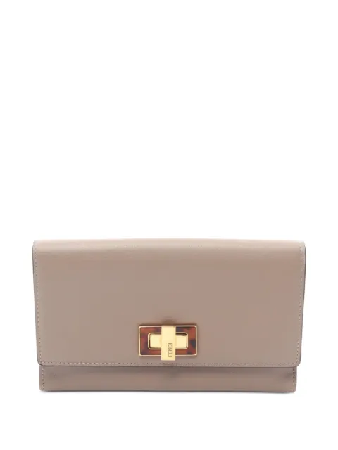 Fendi Pre-Owned 2010s Peekaboo Selleria wallet Grey 1080926