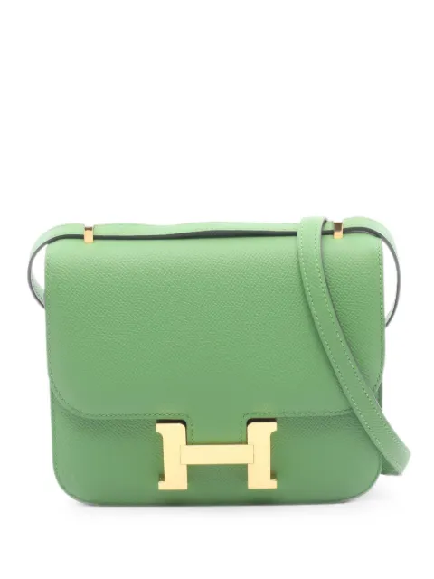 Hermès Pre-Owned 2023 mini Constance 3 shoulder bag Green 1081585B