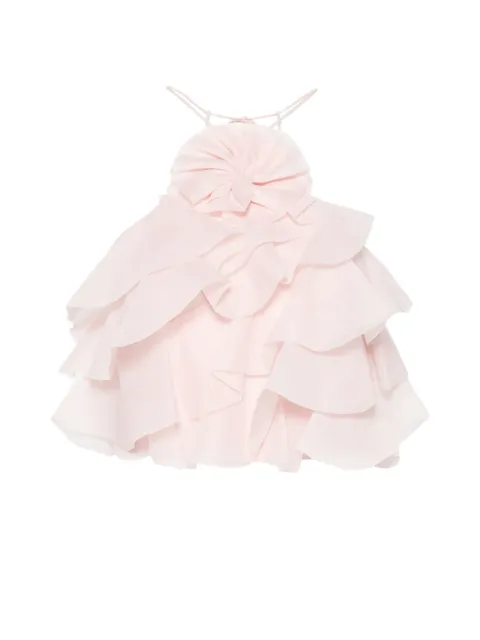Aje Villa ruffled top Pink 26SS1360
