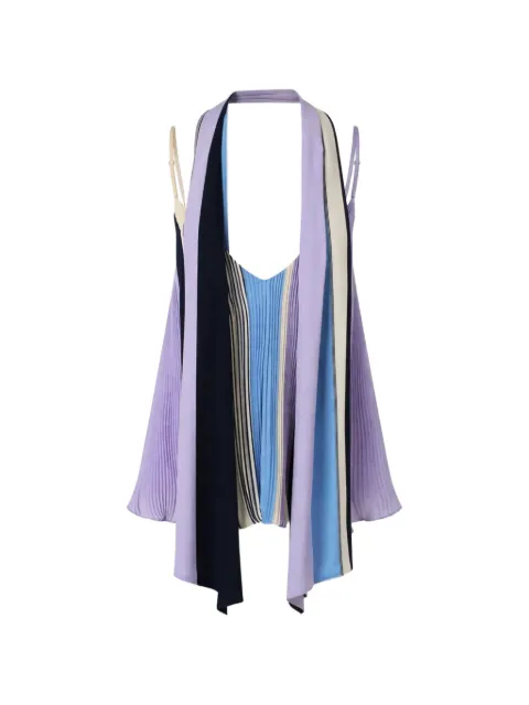 Baobab Danielle pleated scarf-detail top Purple 6460463